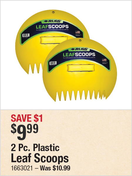 2 Pc. Plastic Leaf Scoops